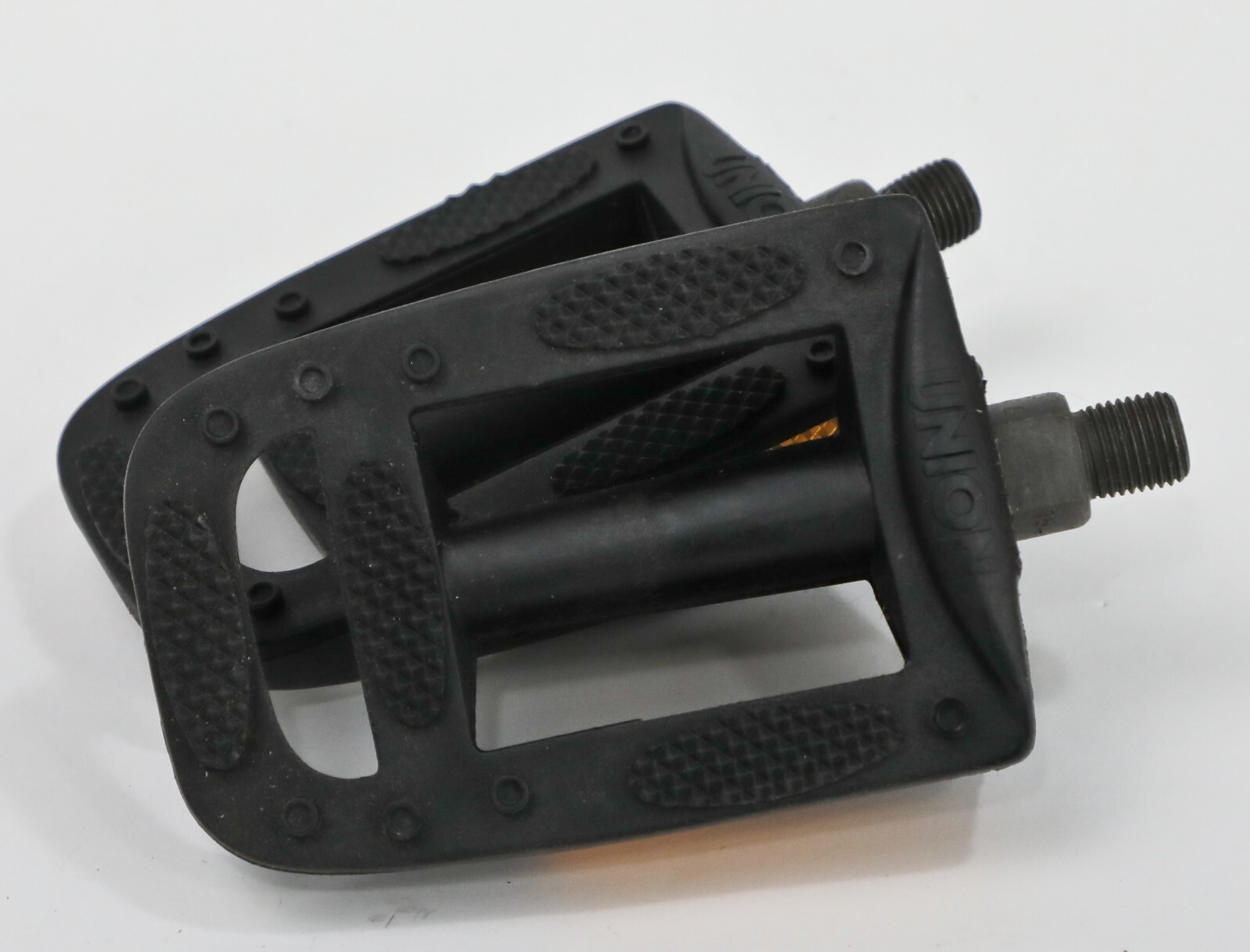 Exercise Bike Bicycle Pedals Union Wedge K10490 Germany NOS Black Rubber 1/2″