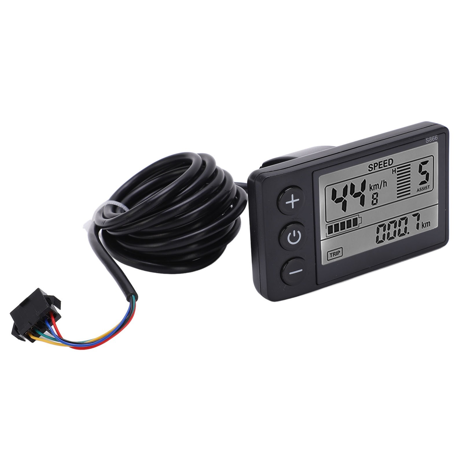 S866 E-Bike LCD Display Meter 24V 36V 48V Electric Bicycle Scooter Control Panel