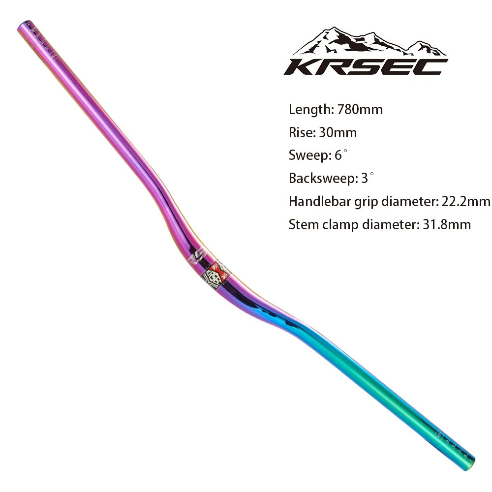 MTB Bicycle Handlebar 31.8 *780mm AM XC DH Downhill Racing Bike Riser Handlebar