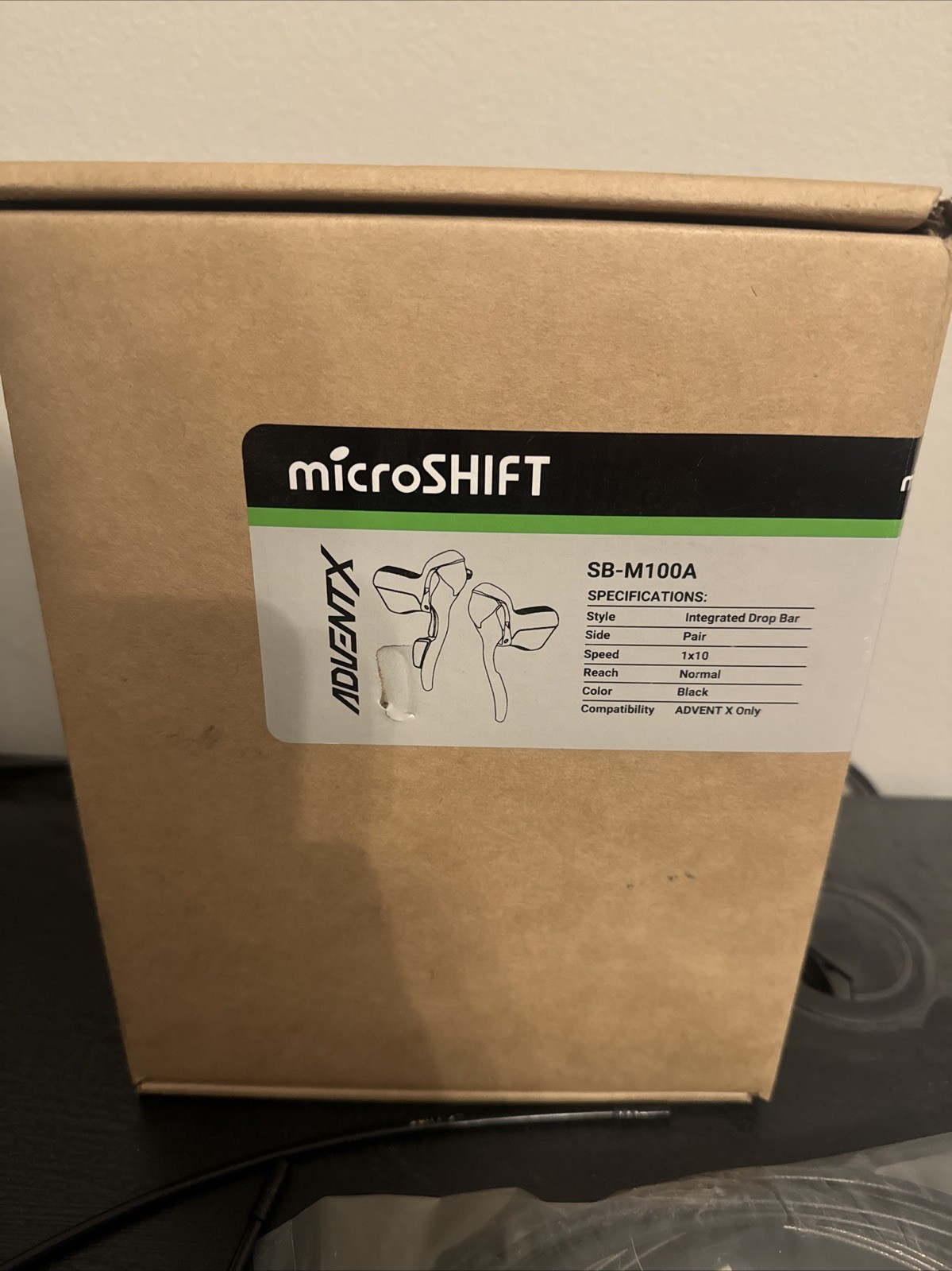microSHIFT SB-M100A Advent x 10-Speed Shifter Pair Black Set New In Box