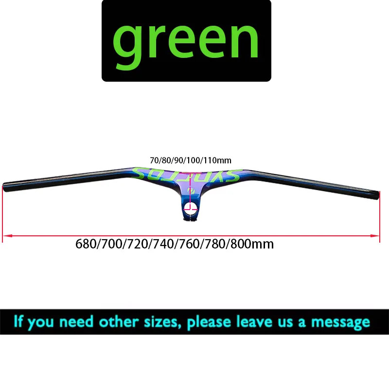 Carbon Integrated Cockpit Handlebar for Mountain Bike 28.6mm Diameter 680-800mm