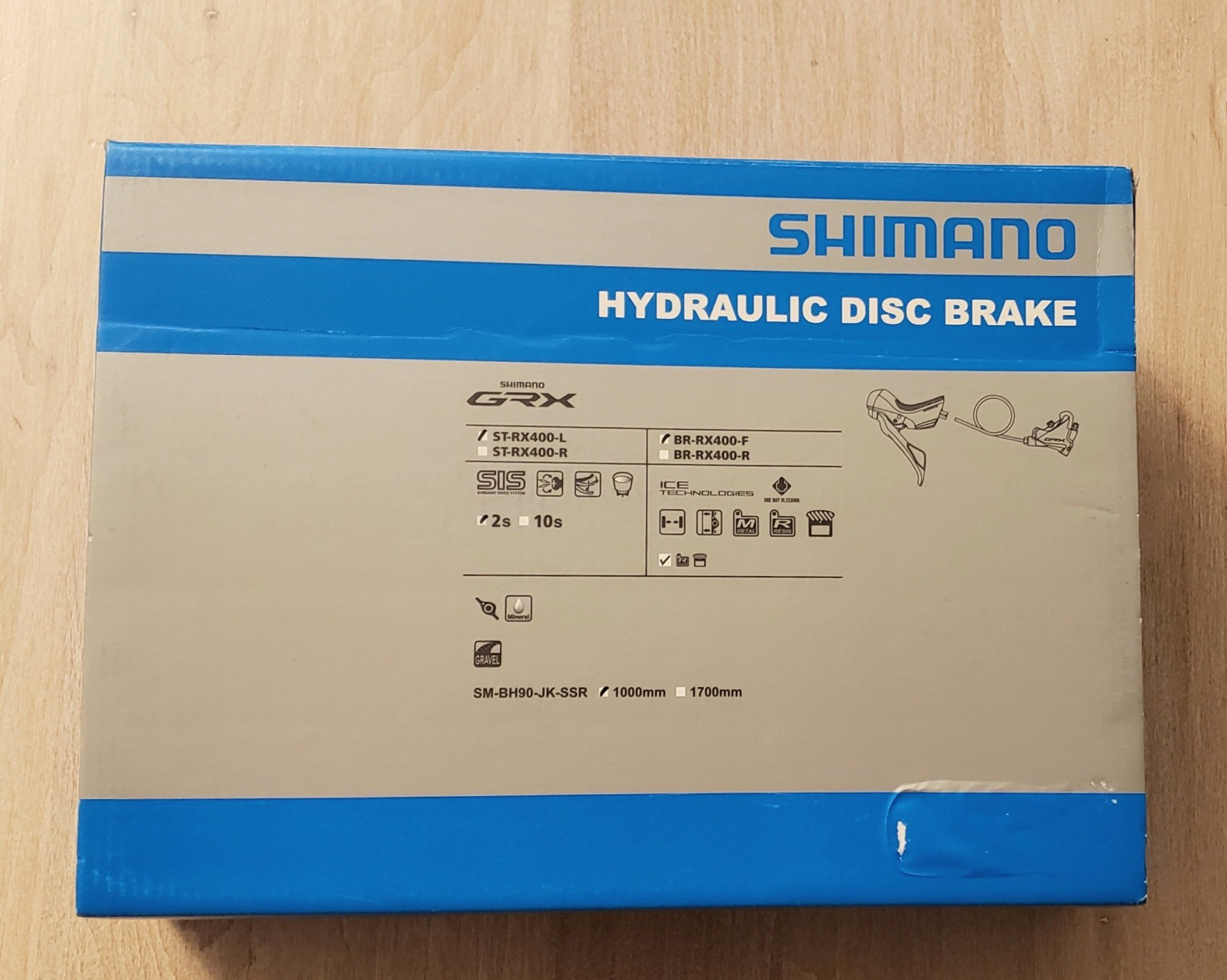 NEW! Shimano GRX ST-RX400 2×10-Spd Front Shifter/Hydraulic Brake Lever/Caliper.