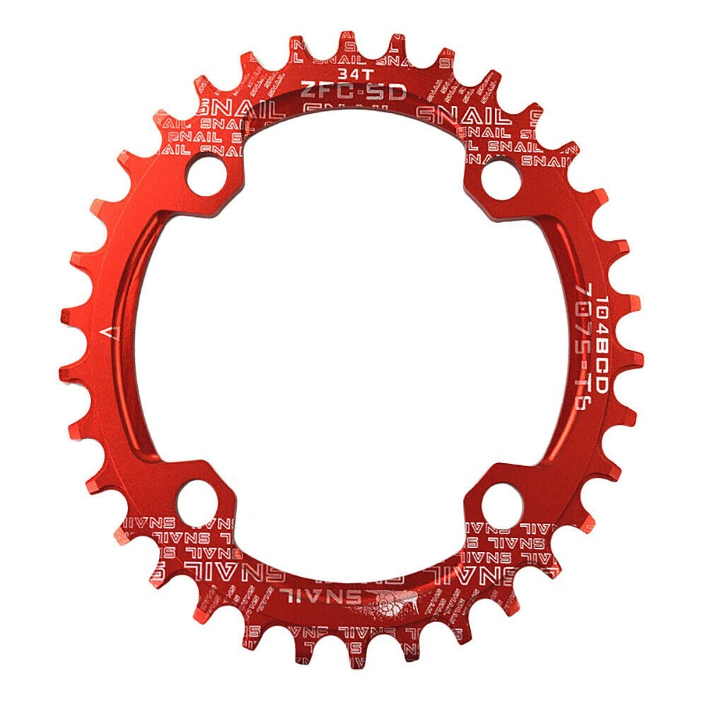 SNAIL Bearing Narrow Wide 1pc Bicycle Chainwheel Round Oval Disc Bike Cycling
