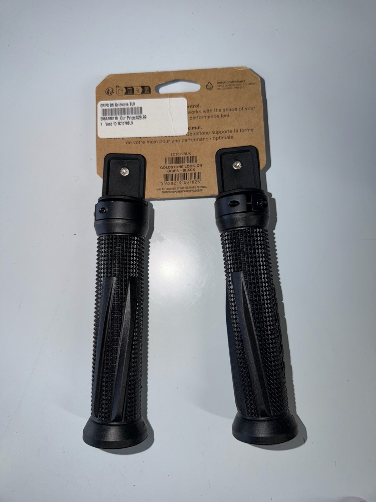 OneUp Components x Jackson Goldstone CANE Lock-On MTB Grips Black SOLD OUT NEW