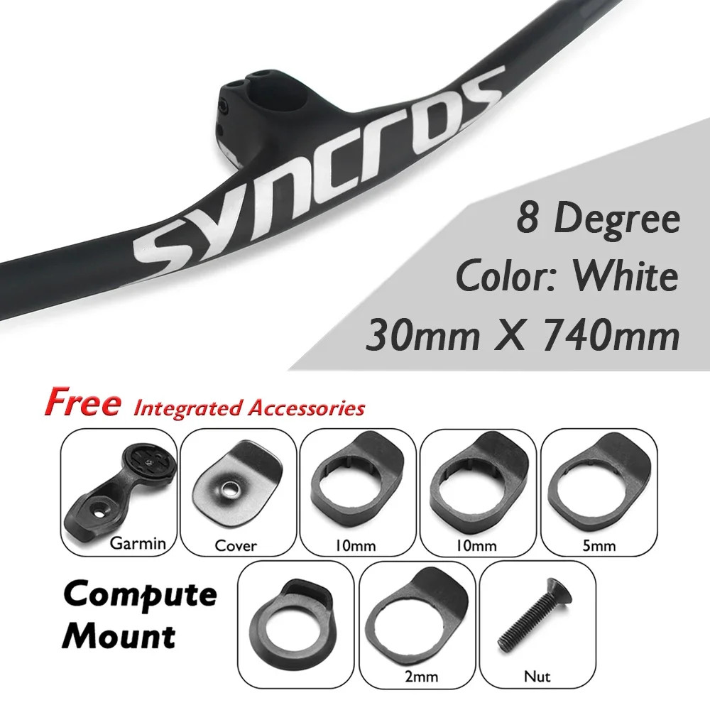 Carbon Mountain Bicycle Handlebar 8 Degree with Stem 30/40/50mm Degree Parts