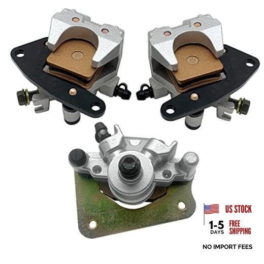 Front Left Right & Rear all Brake Calipers for Yamaha Kodiak 400 2000-2002