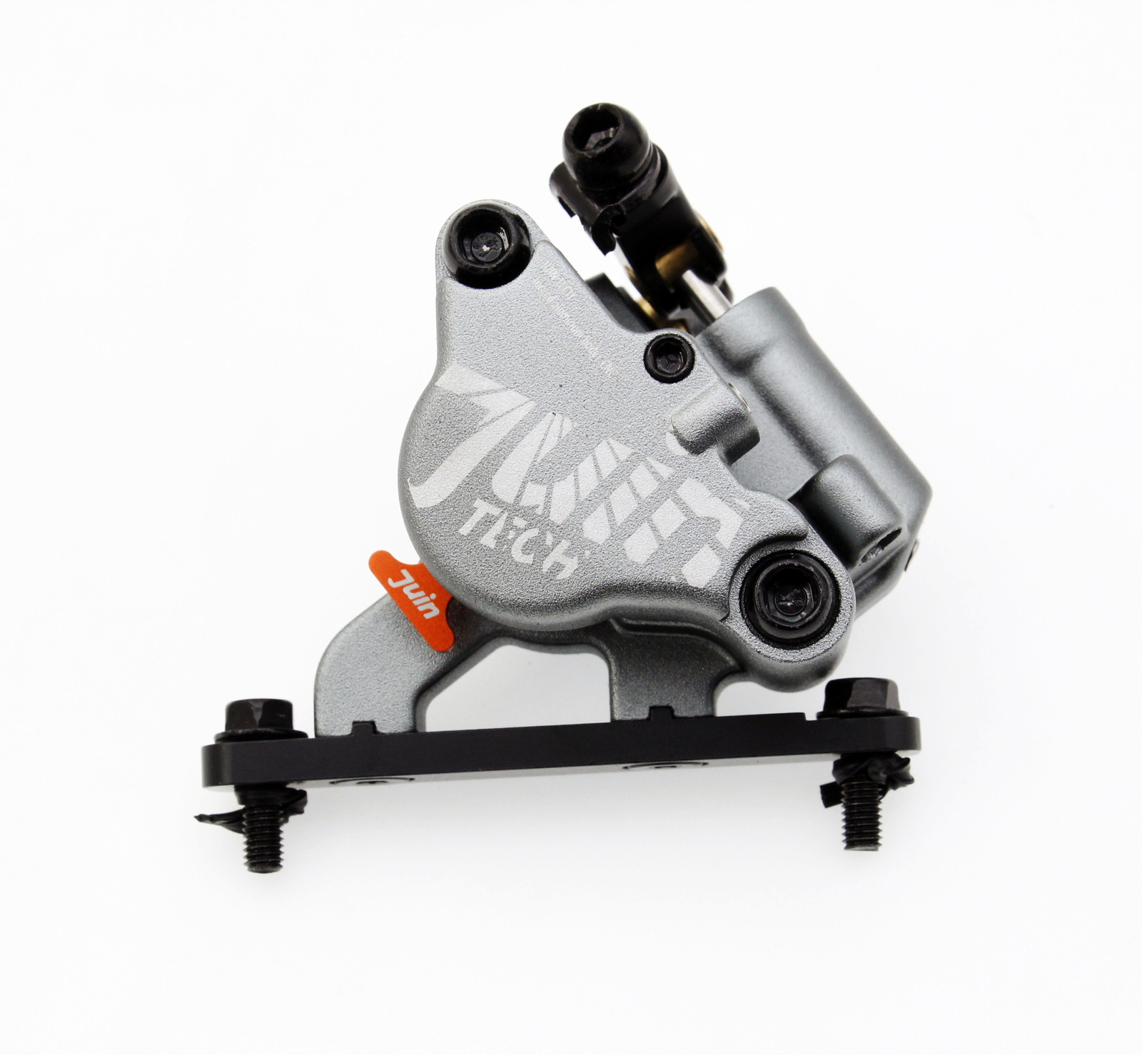 Juin Tech GTF6 Cyclocross Riding 6-Piston Hydraulic Brake Caliper Set Gray Bike