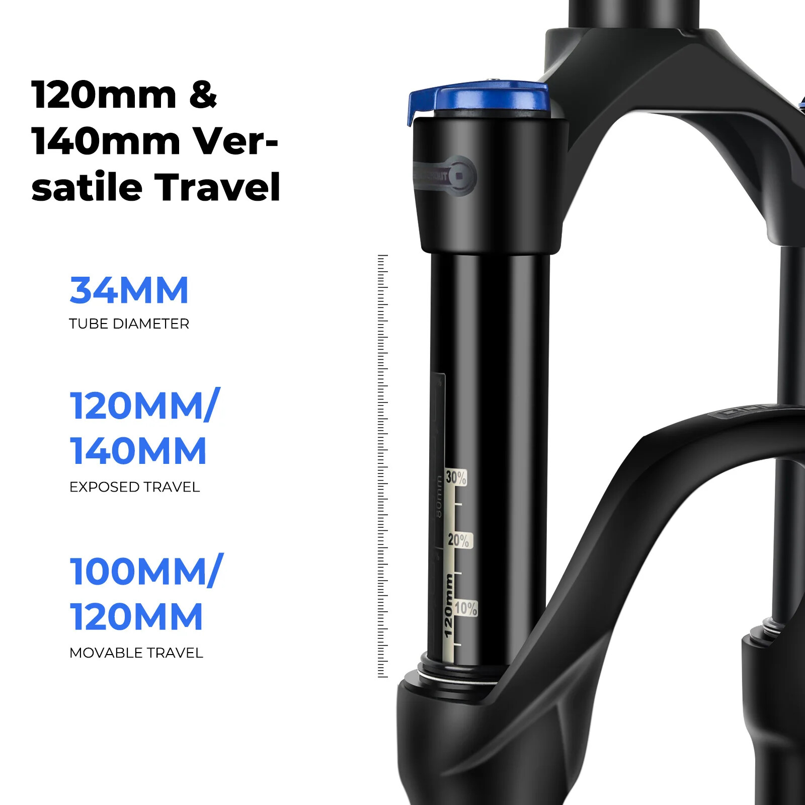 15x110mm0 29inch Air Oil Front Suspension Thru Axle Mountain Bicycle Fork Part