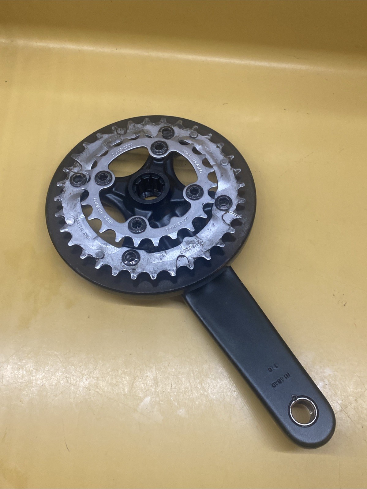 Black Truvativ Hussefelt Double 32/22 9Sp 170mm Crankset With Bottom Bracket