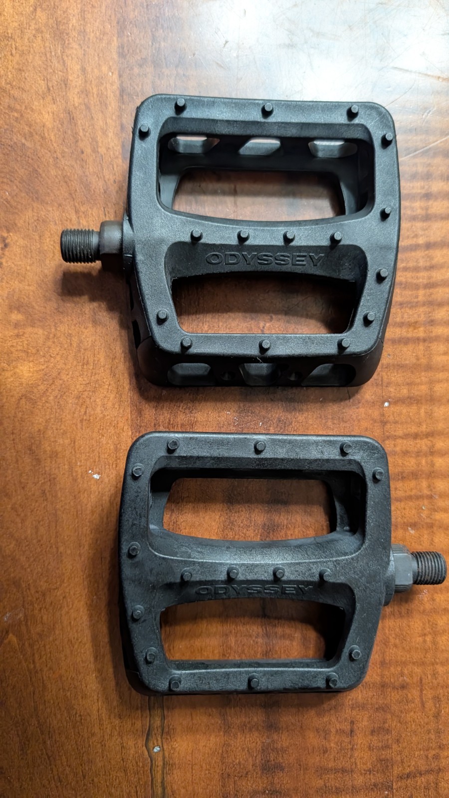 Odyssey Twisted PC Pedals – Platform, Composite/Plastic, 1/2″, Black