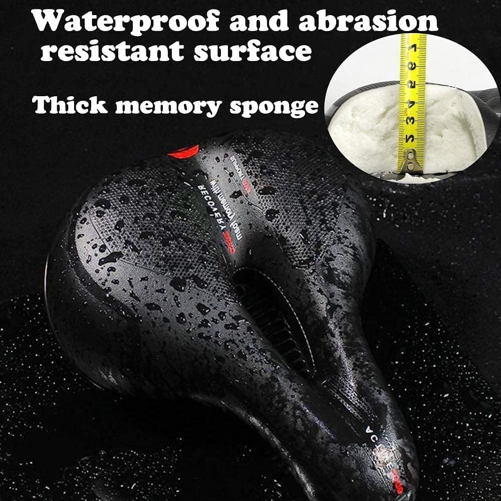 Reflective Waterproof Bike Seat Cushion – Comfortable Gel & Memory Foam Padding