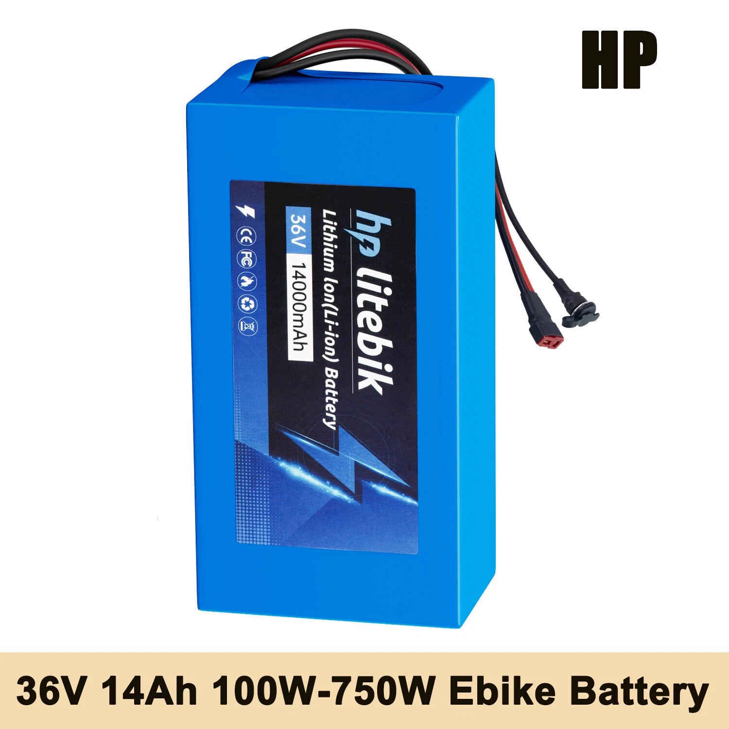 36V Ebike Battery 36V 14Ah Ebike Lithium Battery 1000W Electric Bicycle Motors