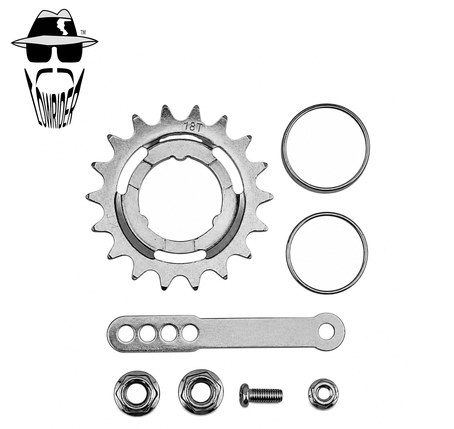 NEW! ABSOLUTE BICYCLE 36 SPOKE COASTER STEEL HUB 105G IN CHROME.