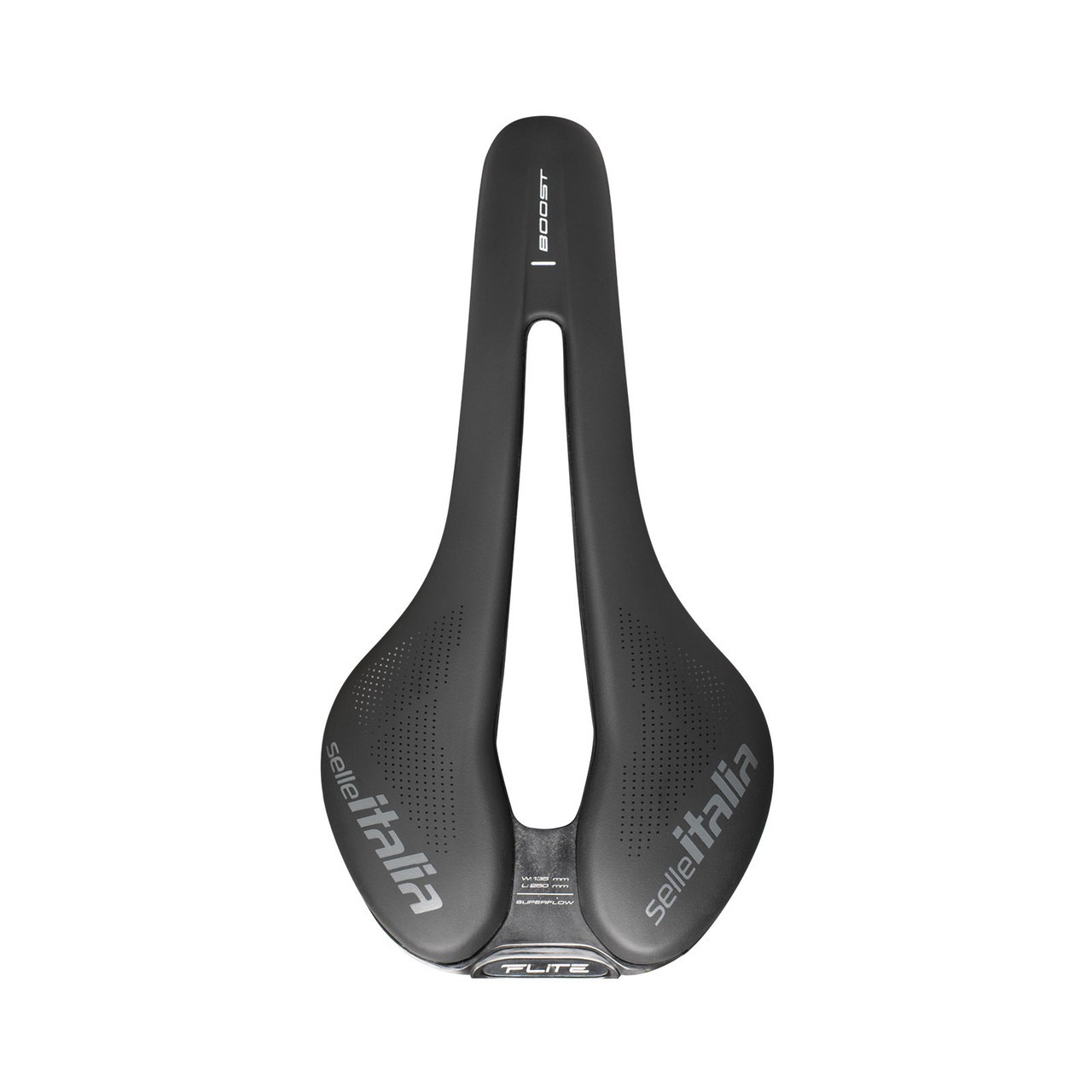Selle Italia Flite Boost TM Superflow Saddle, Large, L3, Manga, SoftTek, Black