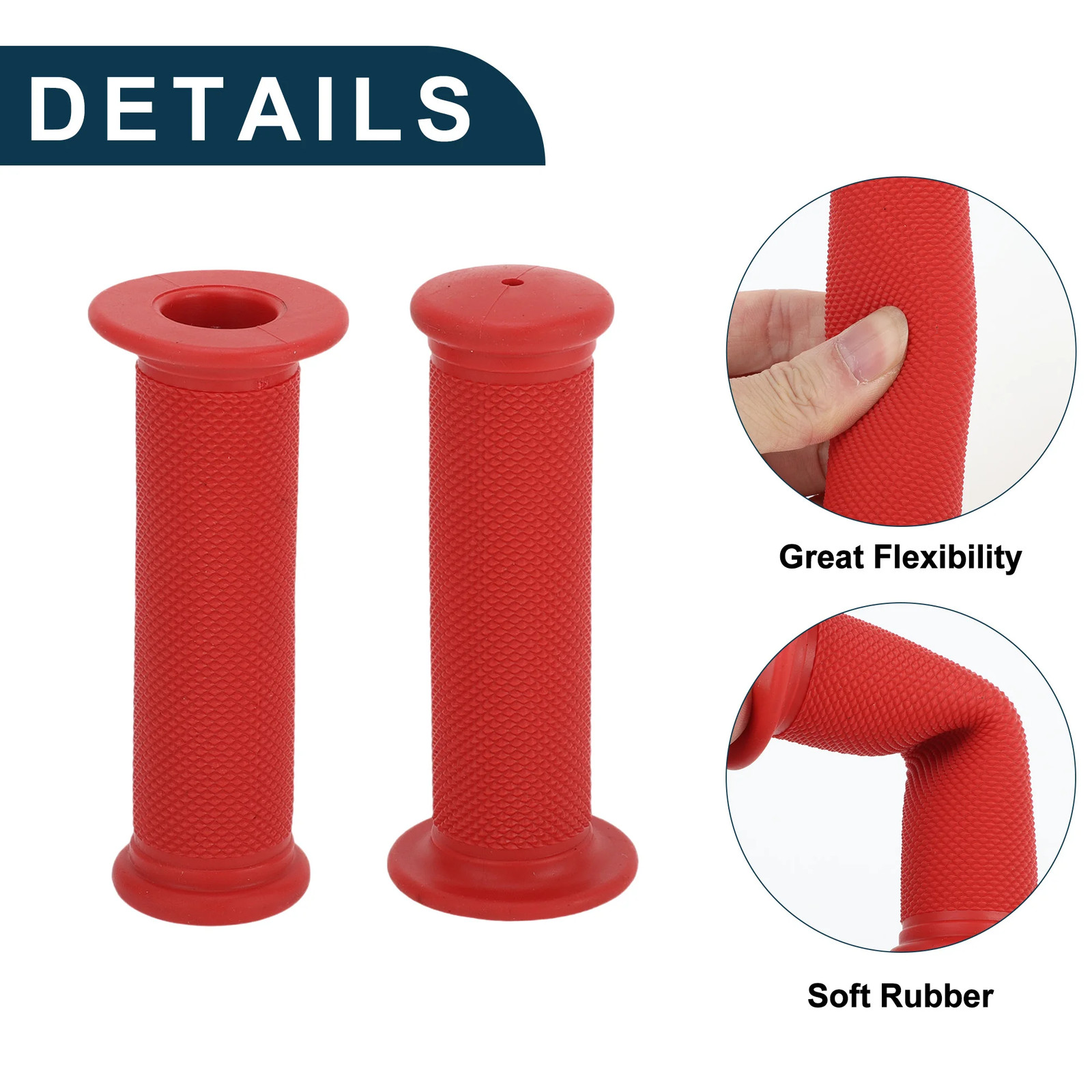 X Autohaux Bike Handlebar Grips Covers 117mm Long Lightweight | ycle End Grip