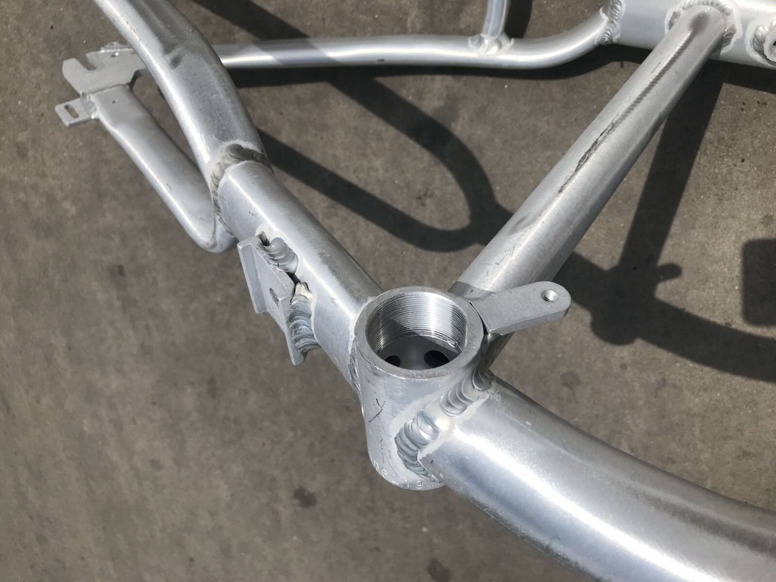 Brushed Alum Felt Faker Gas Frame 3.4L & Bottom Bracket Combo-Gas Motorized Bike