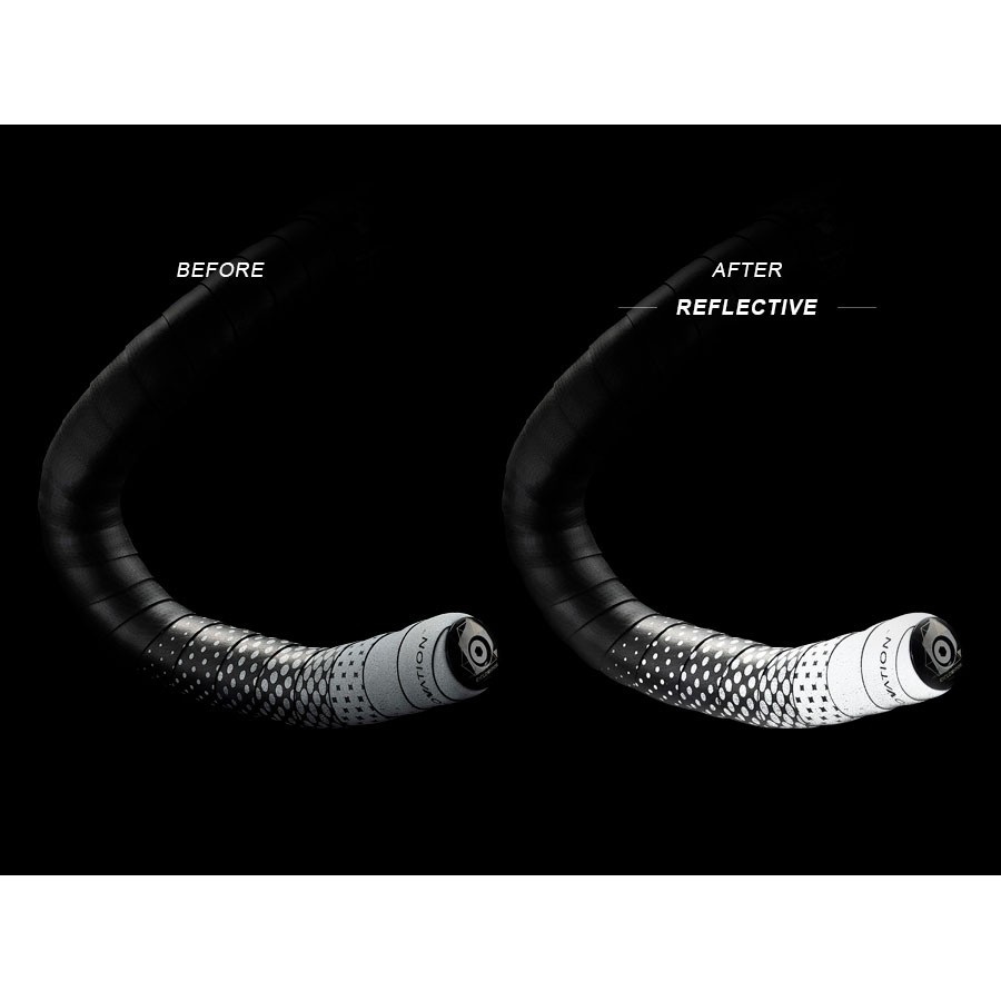 Ciclovation Leather Touch Handlebar Tape with Fusion Dot Reflective,