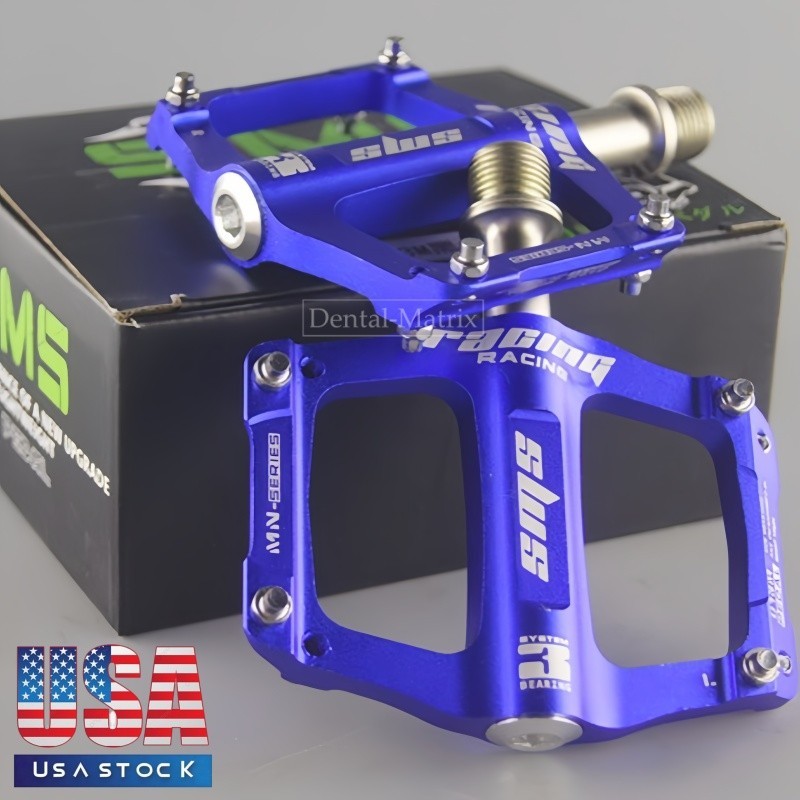Aluminum MTB Folding Bike Pedal XC Bicycle 3 Bearings Flat Platform Small Pedals