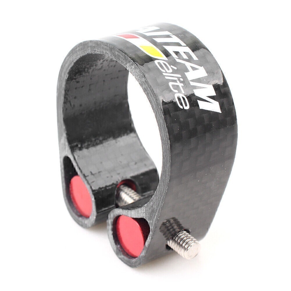 Ultralight Seat Post Clamp Fit 1.24″/1.21″ 1.07″ seat post 0.7oz Carbon Fiber po