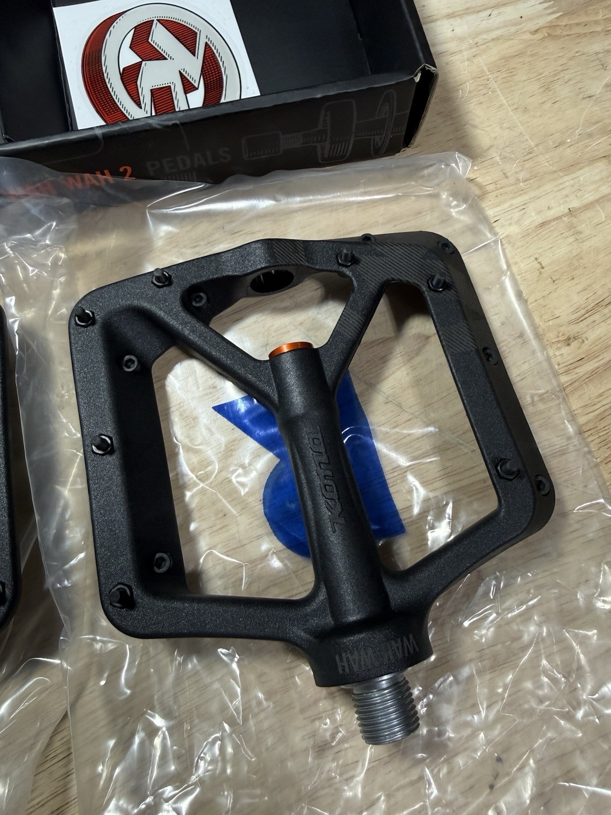 Kona Wah Wah 2 Composite MTB BMX Bike Pedals Black Large New Pair