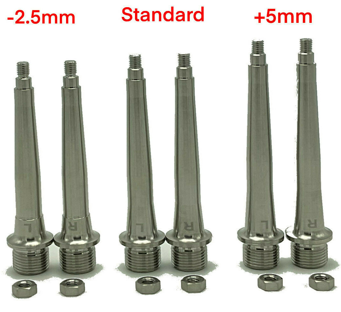 Crankbrothers EggBeater, Candy, Mallet. Doubleshot: 2 pedal axles in titanium!