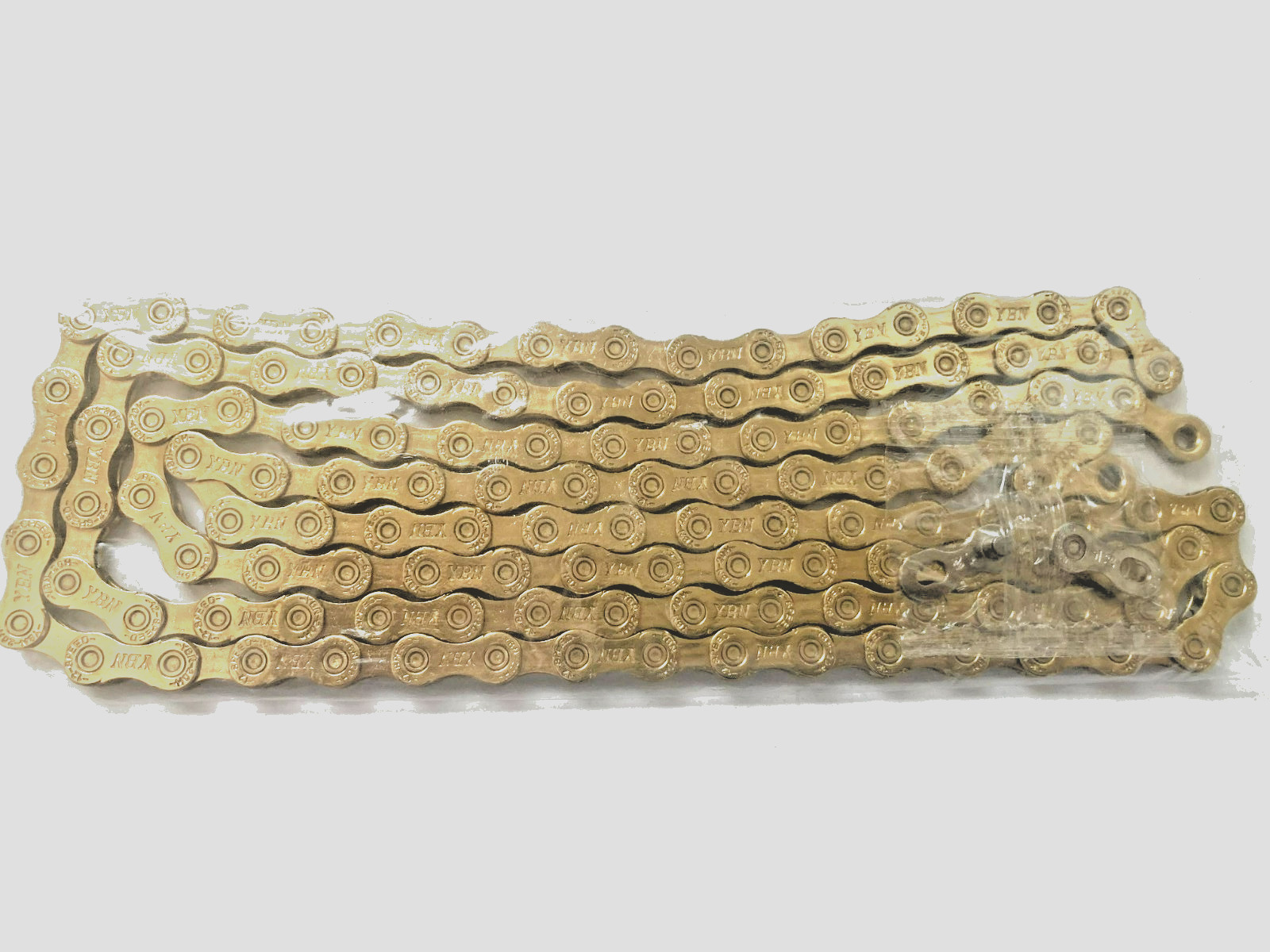 YBN New 12 Speed Bike Bicycle Chain Road MTB 126 Link & Master Link – Gold