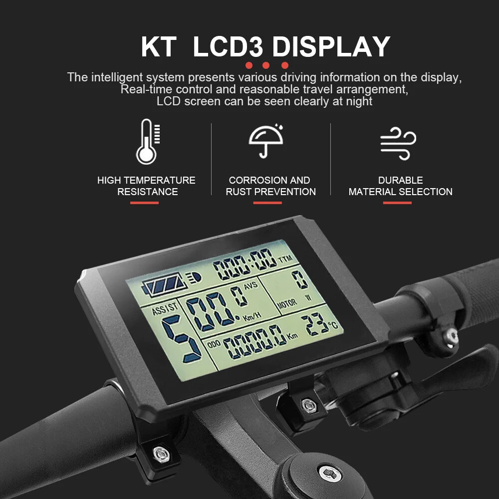 KT Electric Bike Sinewave Controller 36V48V 15A/17A/22A/25A/30A with LCD Display