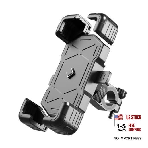 Motorcycle Phone Mount, ABS Quick Release Bike Phone Holder for 4.7» Black