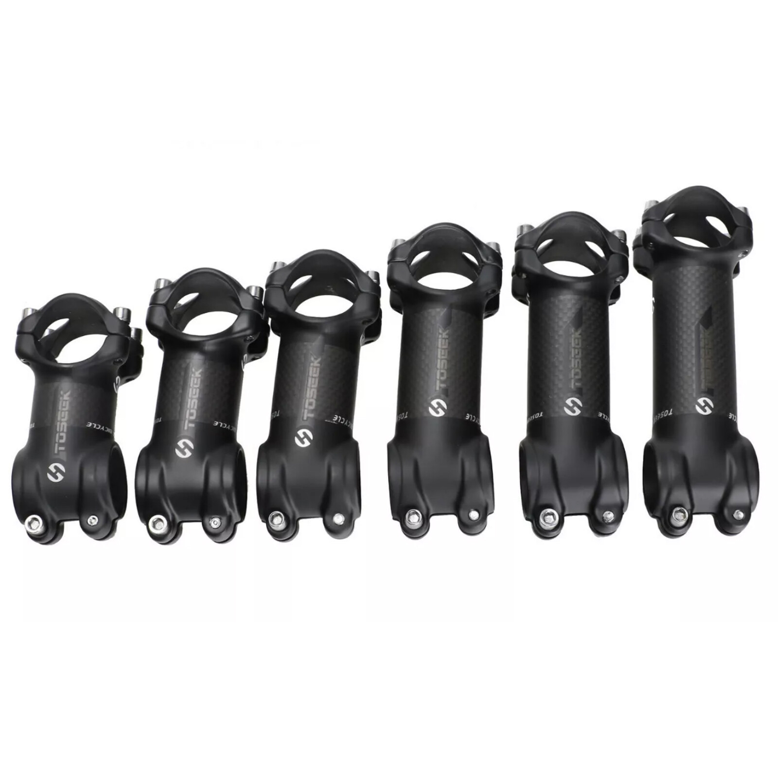 Carbon Fiber Bicycle Stem MTB Cycling Aluminum Road Bike Handlebar Stem 6°/17°