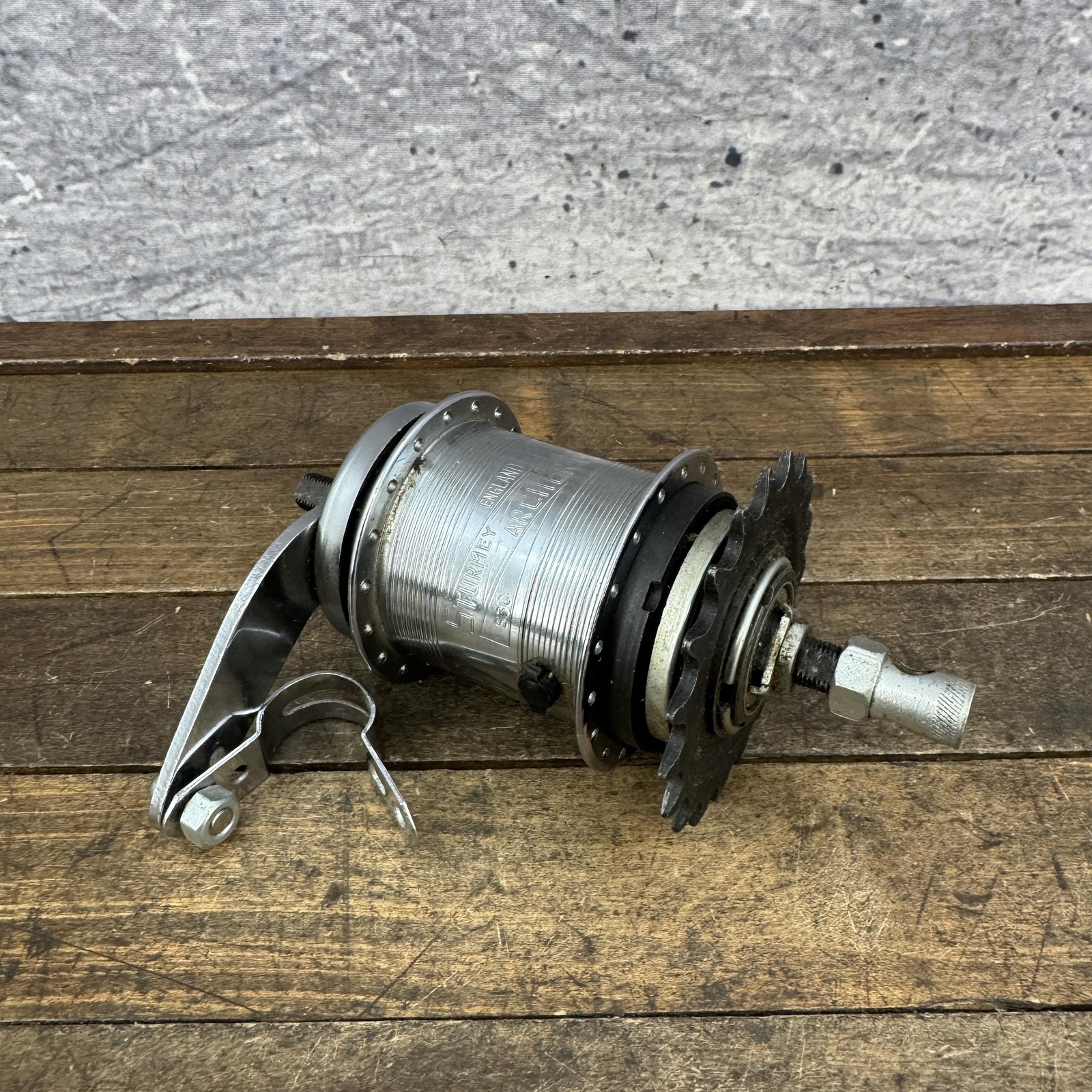 Vintage Sturmey Archer S3C 3 Speed Rear Hub Coaster Brake 36H Nutted England