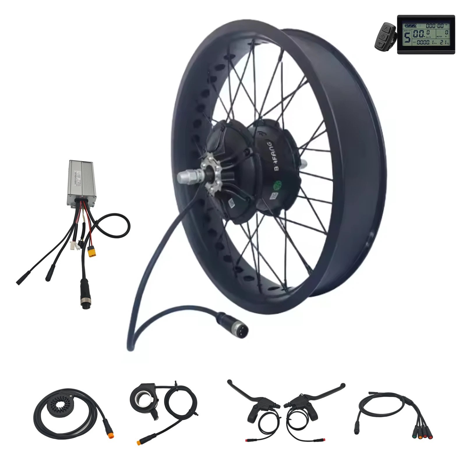 Bafang 48V 1000W Motor Fat Wheel kit Rear Cassette 20/24/26*4.0» 175mm 190mm
