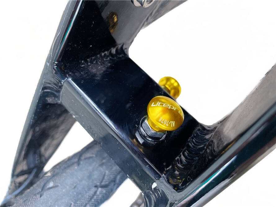 Litepro alloy front / rear wheel / cable secure locking bolts for Birdy 2 3 P40