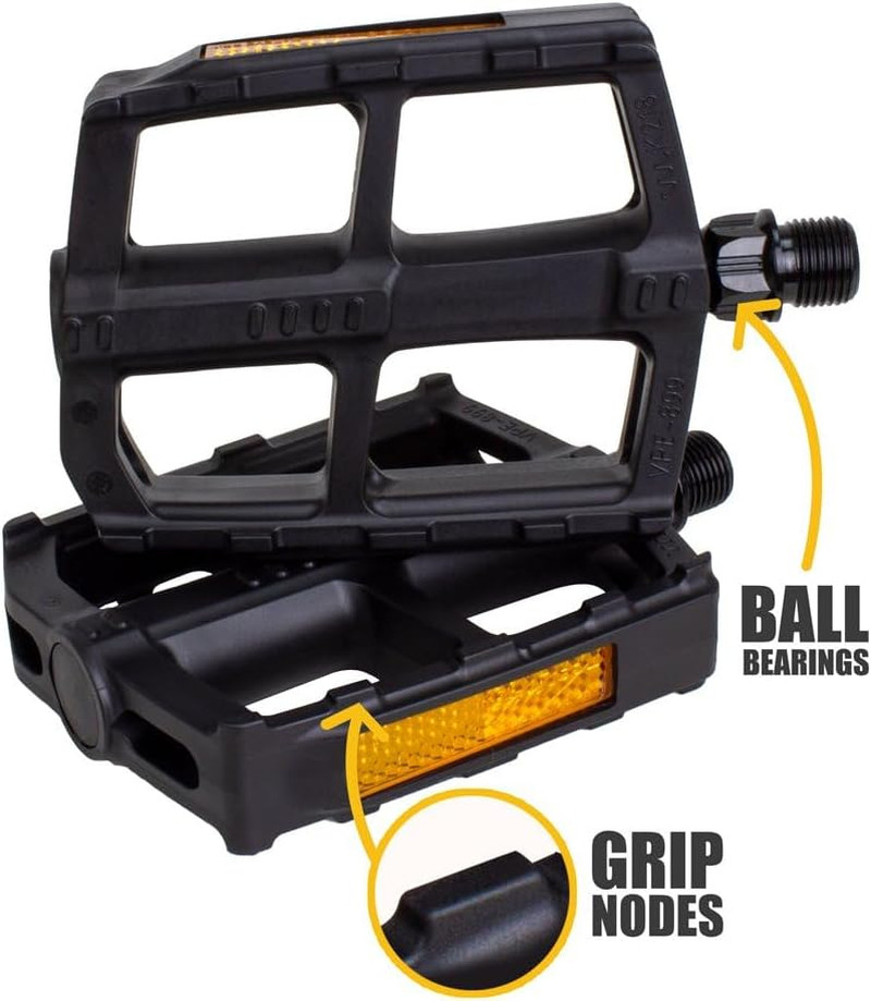 Bike Pedal – Universal Fit Bicycle Pedals 9/16″ Compatible