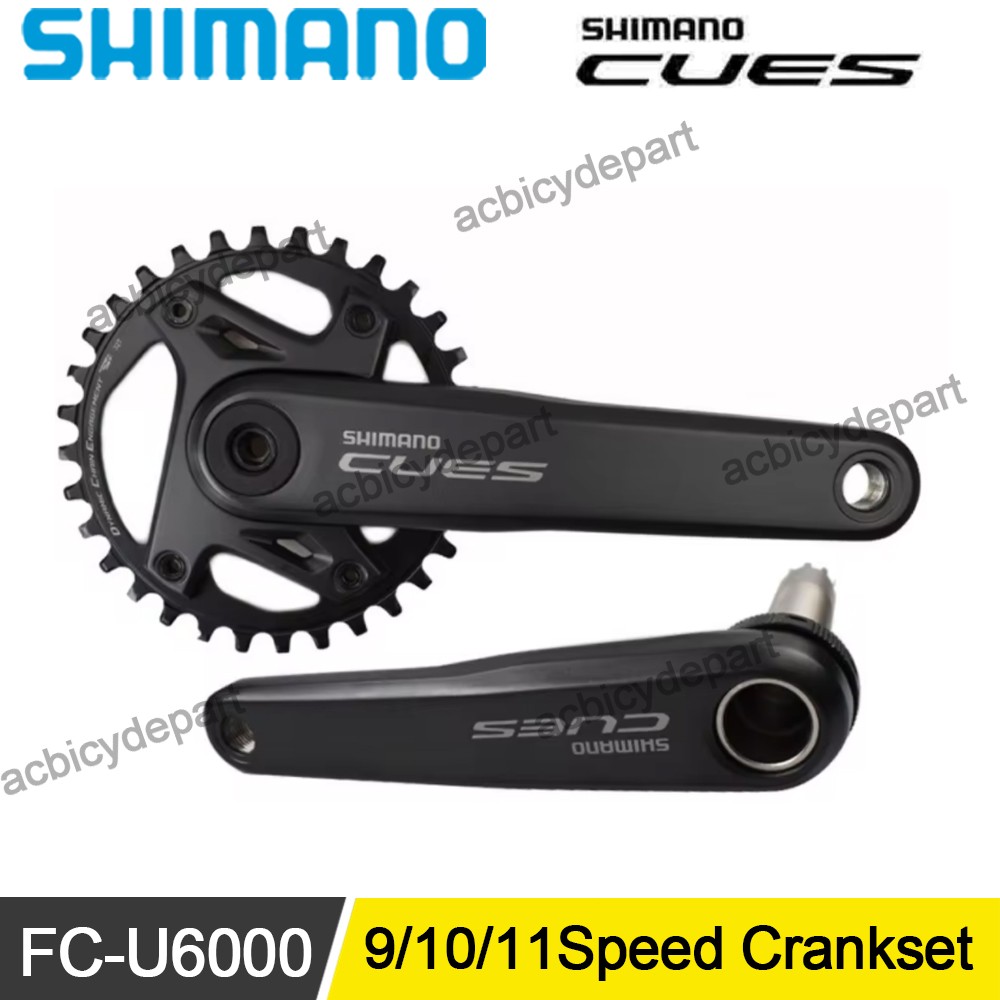 SHIMANO CUES U6000 9/10/11 Speed Crankset for MTB 170/175mm 30/32/42T Chainring