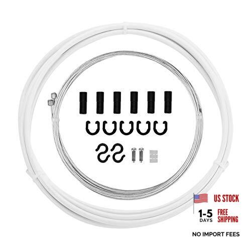 Bicycle Brake Cable & Housing, Mountain Bike Brake Cables Set, Universal White
