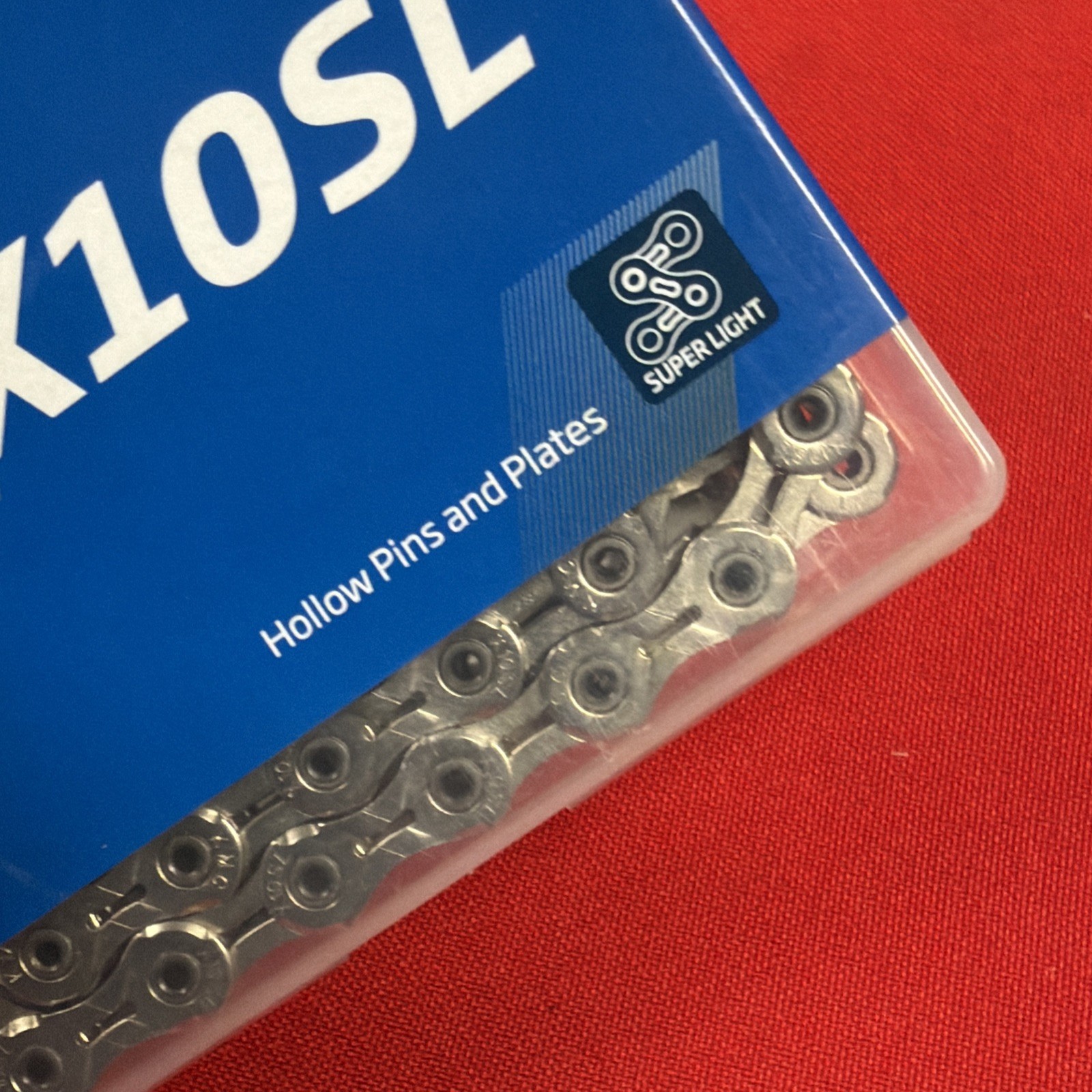 KMC X10SL Silver 10-Speed Super Light MTB/Road Bike Chain 116L fit Shimano SRAM
