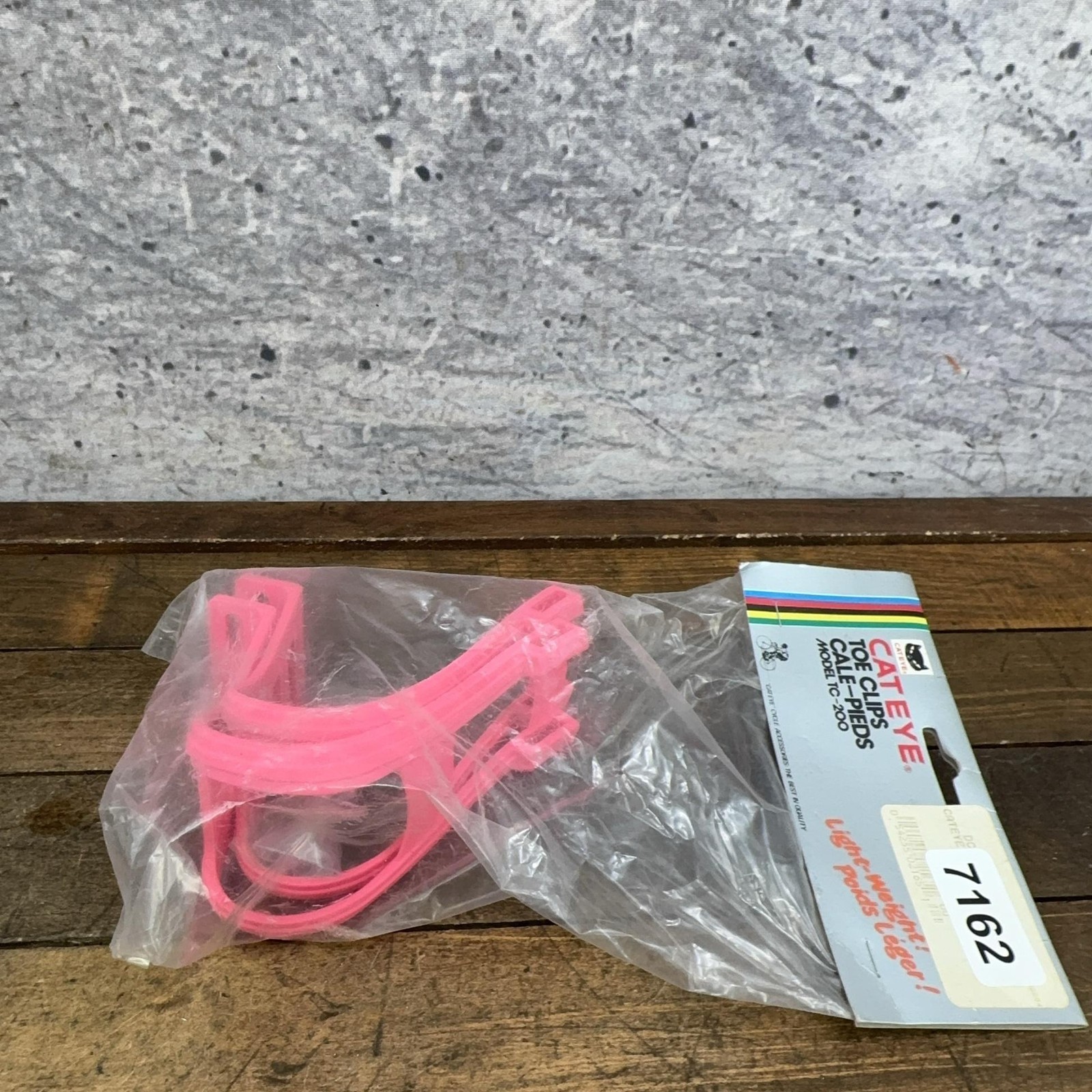 Vintage CatEye Toe Clips Pink Plastic TC-200 Japan NOS Road Bike Pair Set