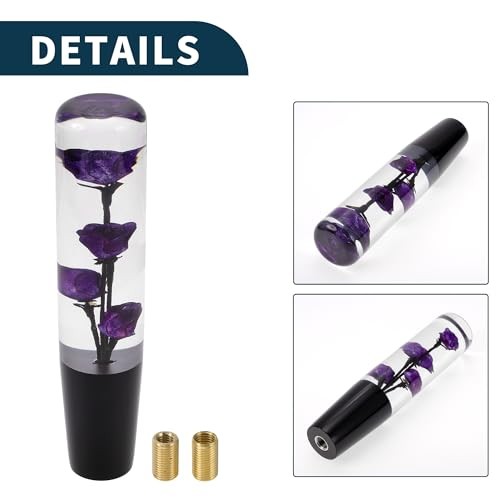 Car Gear Shifter Knob | Front Shift Lever Knob Universal for 20cm Purple