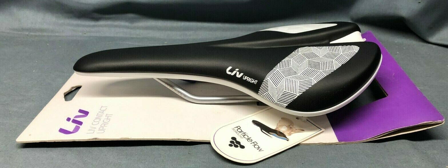 Liv Upright Steel Saddle Black Medium Width Medium Padding 27 x 16 cm NEW!