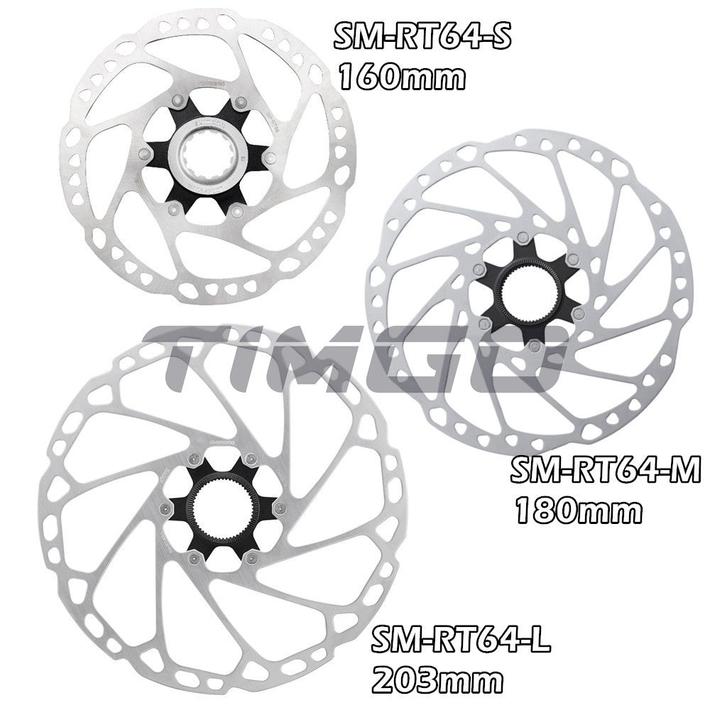 Shimano Deore SLX SM-RT54 SM-RT64 Disc Brake Rotor Center Lock 160mm 180mm 203mm