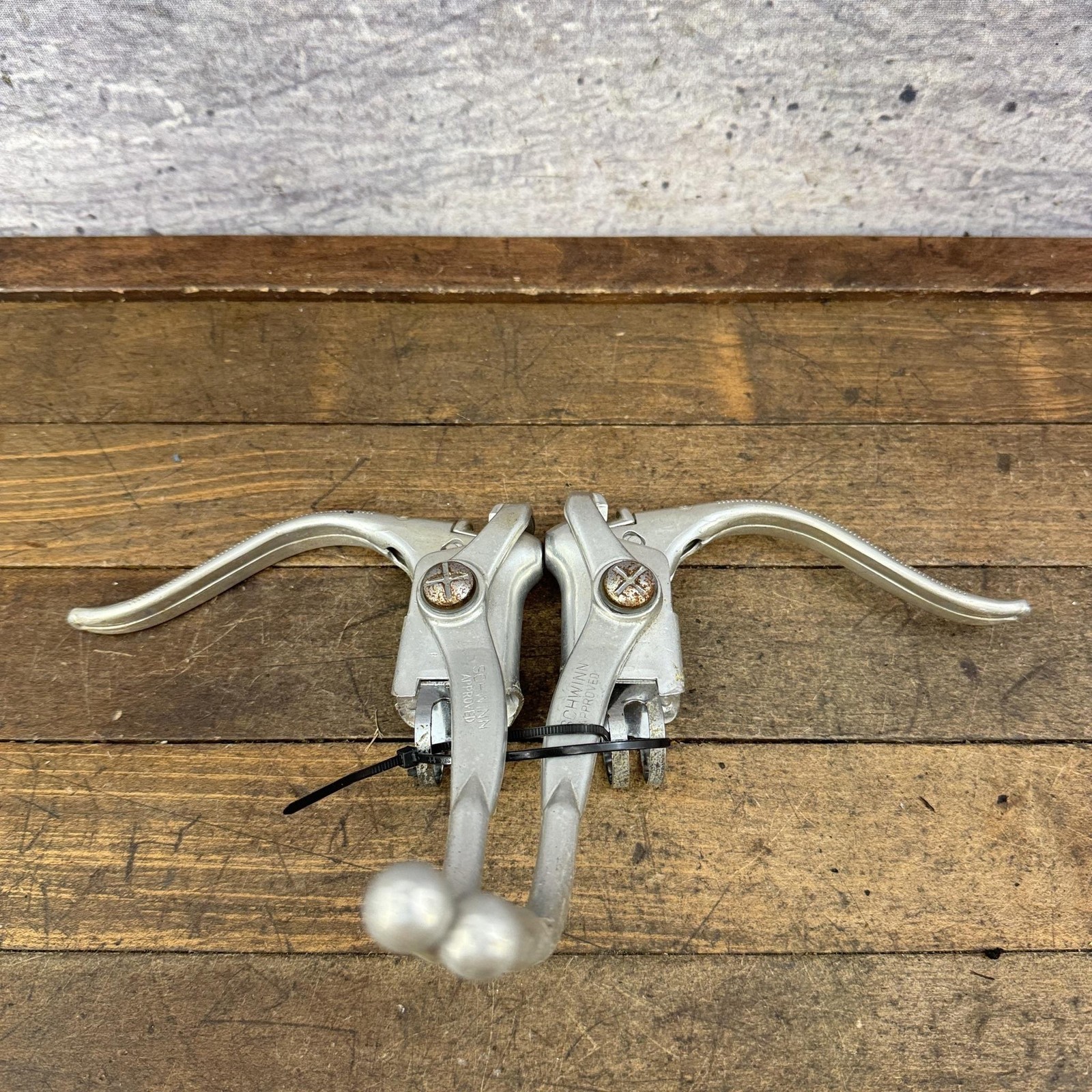 Vintage Schwinn Approved Weinmann Safety Brake Levers Pair Drop Bar Road 77