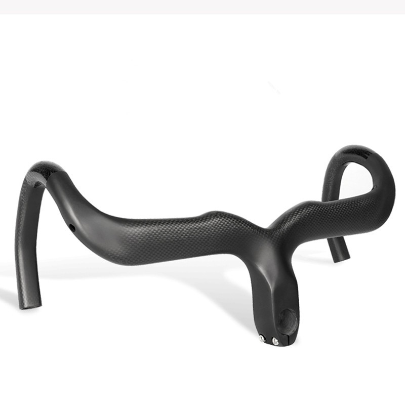 400/420/440mm Cycling Integrated Handlebar Stem Carbon Fiber Road Bike Drop Bar