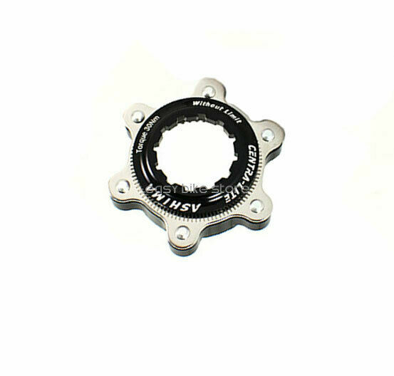 ASHIMA Ultra Light Center Lock Adapter For 6 Bolt Rotor , RED BLACK GOLD BLUE