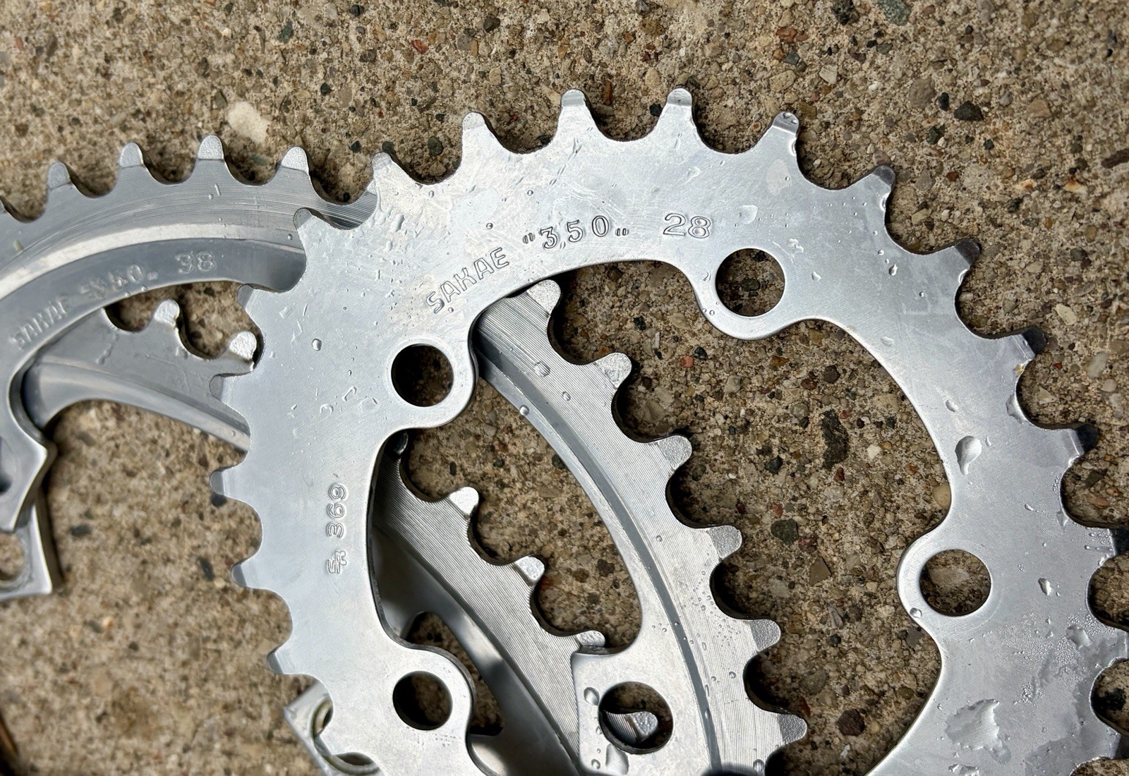 Sakae Ovaltech Chainrings 110 74 Crankset Crank Vintage Biopace Oval SR 28 38 48