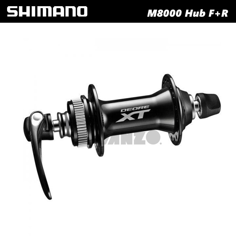 Shimano Deore XT M8000 Hub Set – Front and Rear Hubs with QR Skewers Included-OE