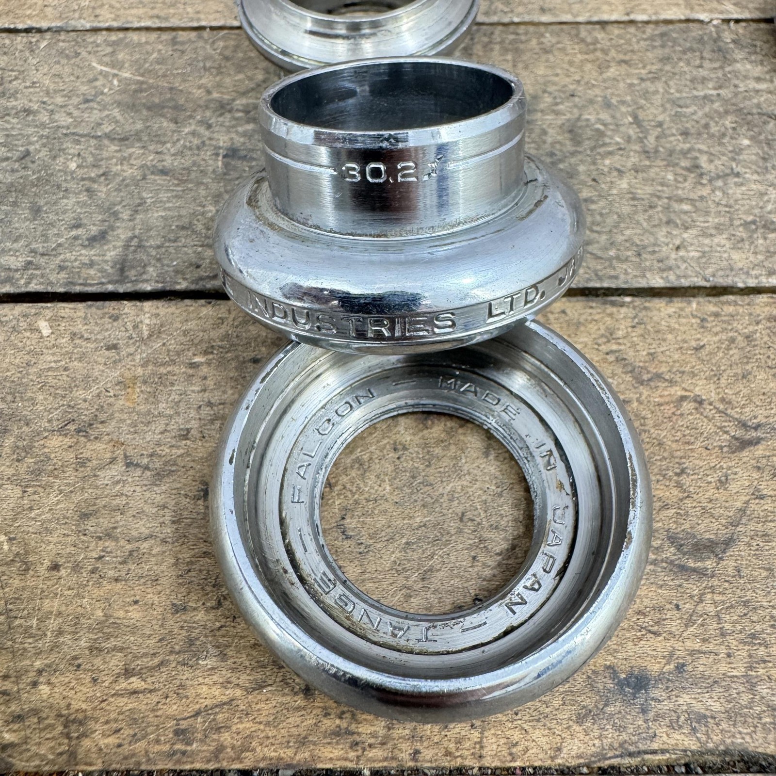 Vintage Tange Falcon 1 Inch Threaded Headset 80s ATB Mountain 30.2 26.4 MTB