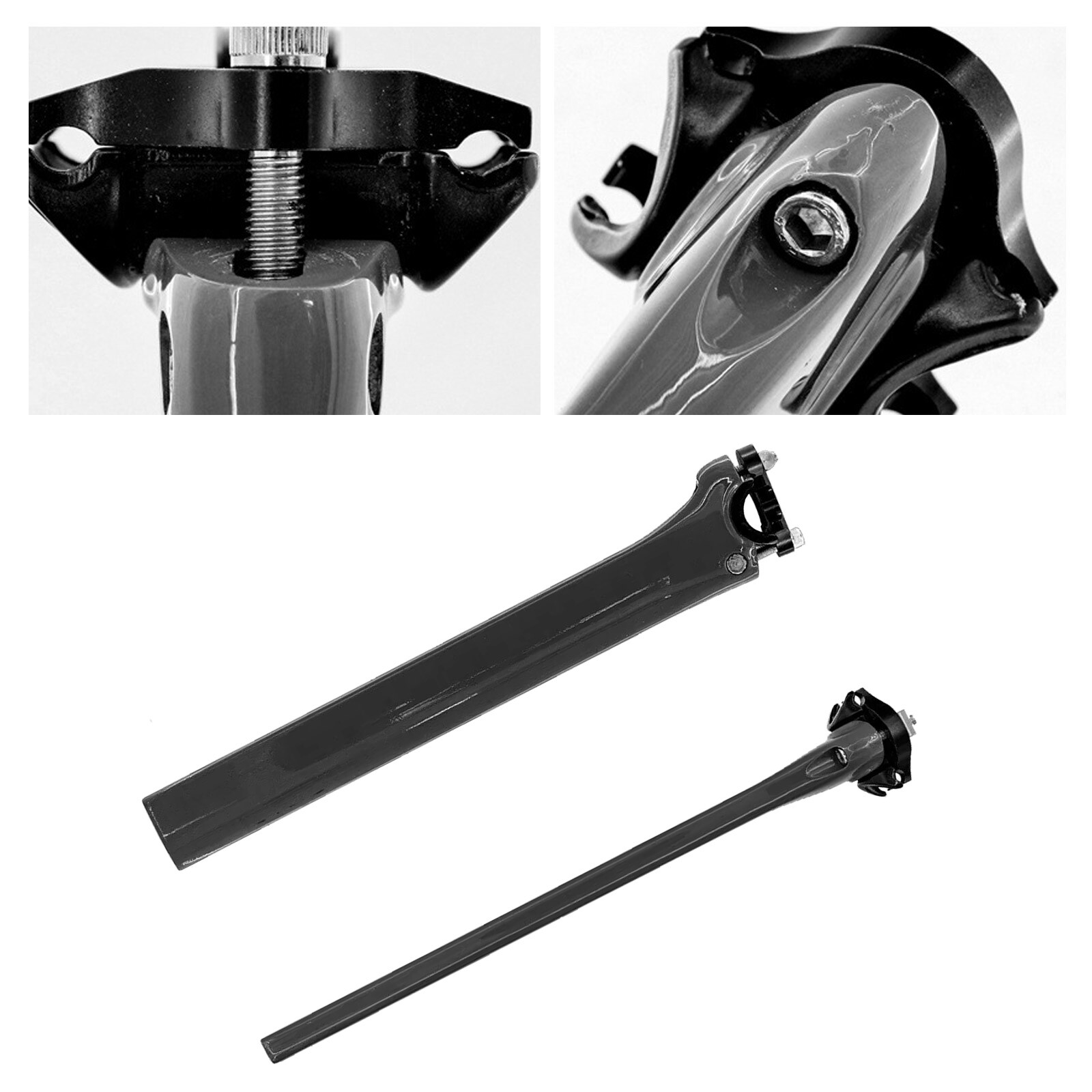 Full Carbon 340mm 0mm Offset Bicycle Seatpost for DOGMA F Bike Frame Saddle TuKL