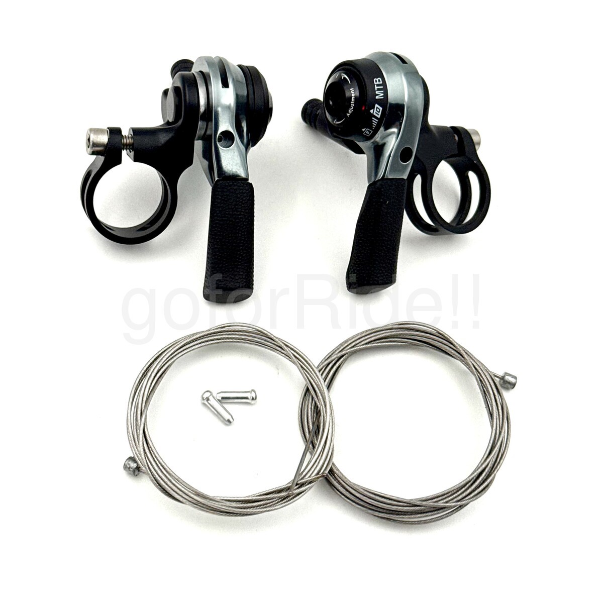 Microshift 2/3×10 Speed MTB Thumb Shifter Pair Left+Right, 22.2mm bar clamp