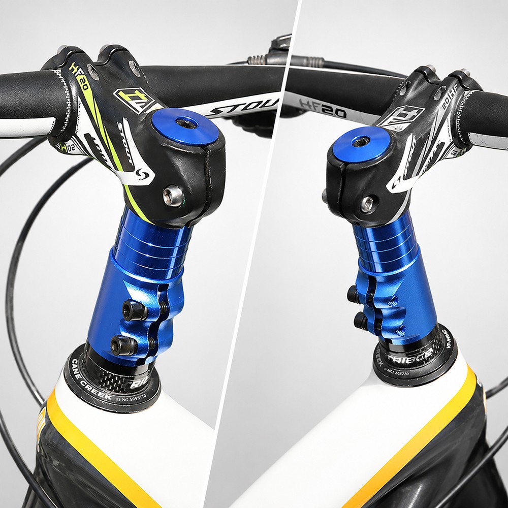 Bike Stem Riser 1-1/8″ Adjustable Handlebar Extender for Bicycle Road Bike MTB