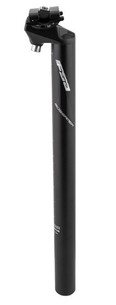 FSA GOSSAMER ALLOY SEATPOST 27.2X350mm SB-20 BLACK 308G NANO CLAMP SINGLE BOLT